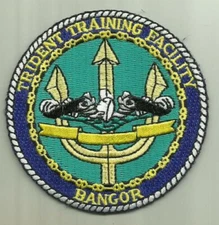 TRIDENT TRAINING FACILITY BANGOR U.S.NAVY PATCH SUBMARINE CREW TRAINING SAILOR
