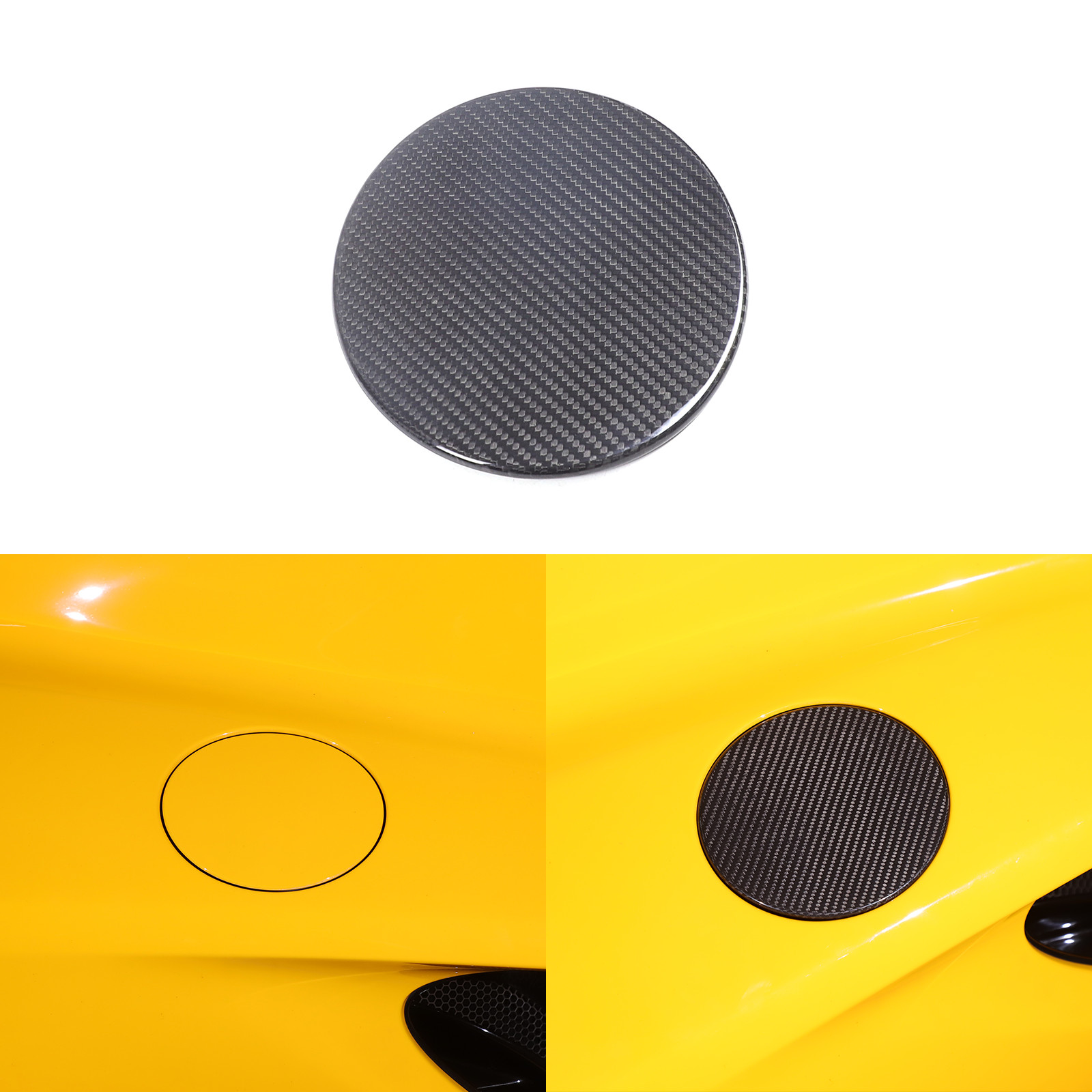 Real Carbon Fiber Exterior Fuel Tank Cap Cover Trim For Lotus EMIRA 2021-2023