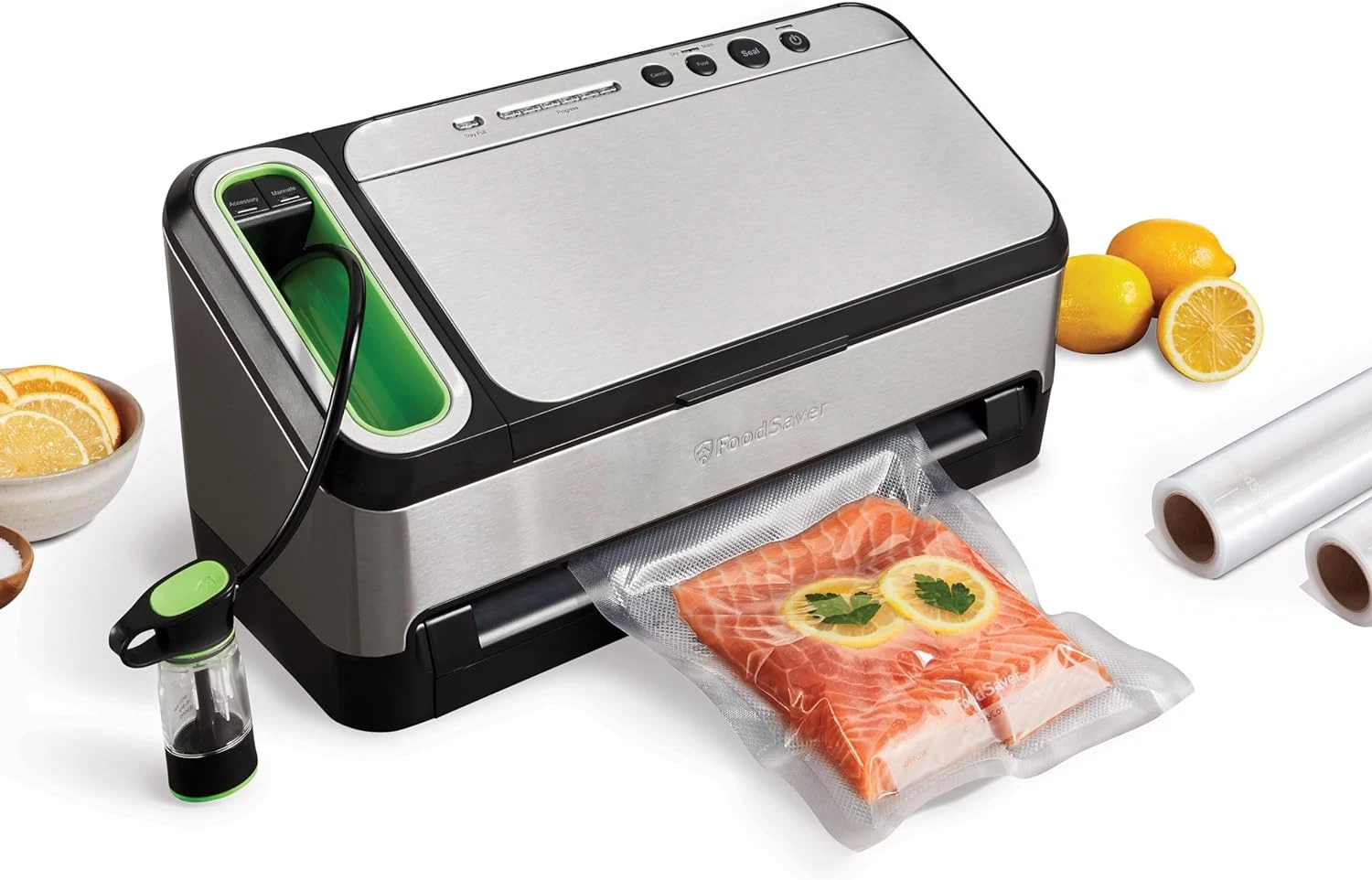 Foodsaver V4400 2-In-1 Vacuum Sealer Machine with Automatic Vacuum Sealer Bag De