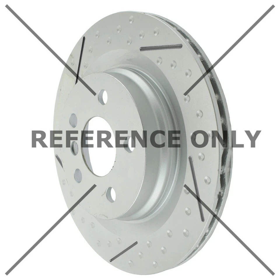 For 2011 Mercedes-Benz CL600 OE Style Slotted Disc Brake Rotor Rear Centric - Image 2 of 4