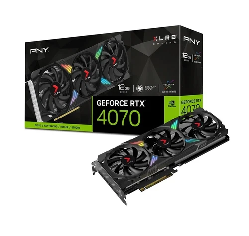 PNY GeForce RTX 4070 Verto 12GB XLR8 Gaming Triple Fan Graphics Card - Open Box