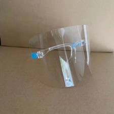 [12 PACK] Adult Clear Safety Glasses Face Mask Shield Protection