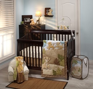 4 Piece Crib Bedding Set Lion King Animals Jungle Baby Nursery Bed Lion King Animals Jungle Baby Nursery