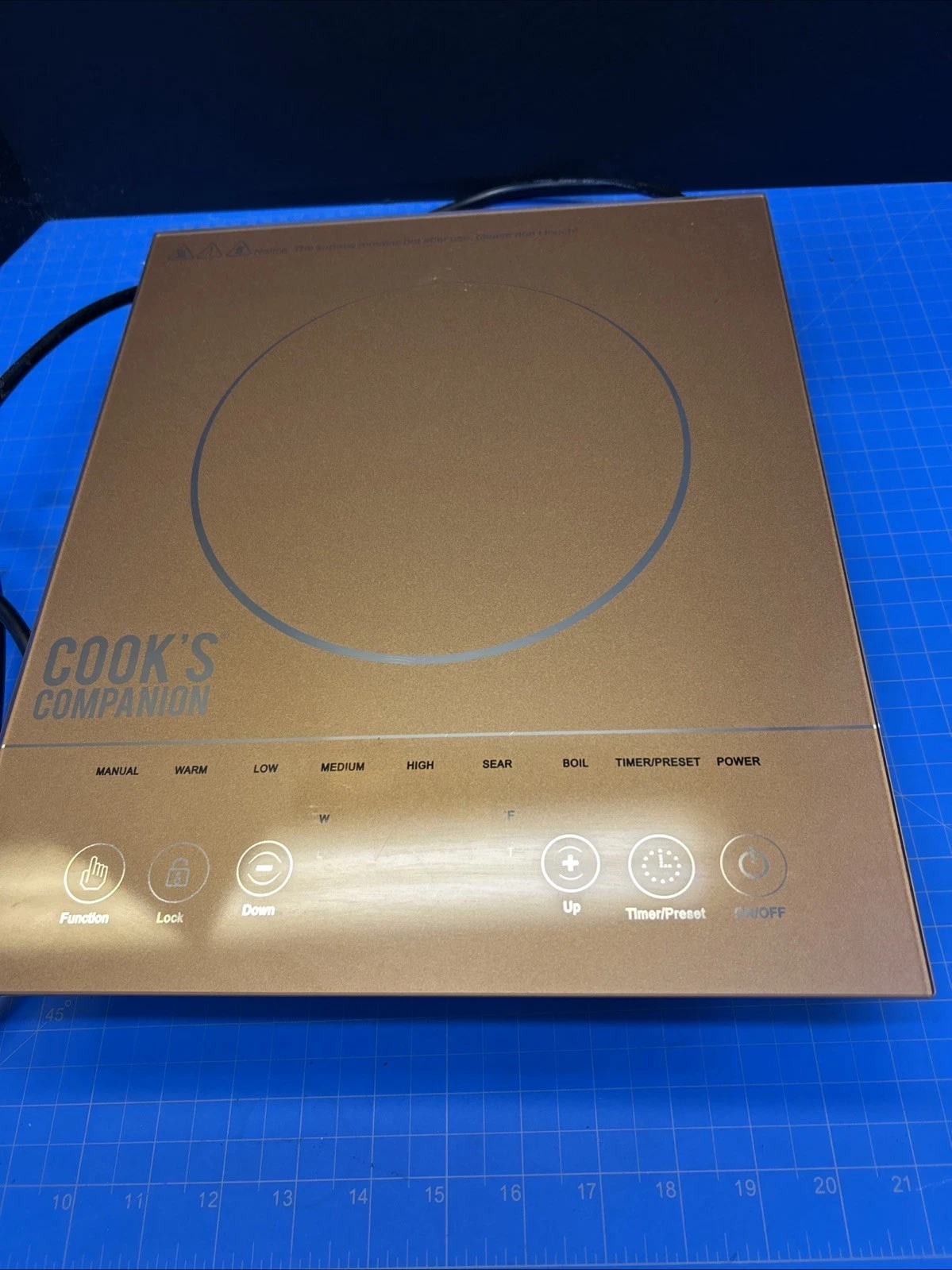Cook's Companion IB1500W LED Colored Glass Programmable Induction Cook Tested
Opens in a new window