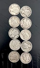 Mercury Dimes Silver 10c Coins Various Dates Qualities Lot of 10