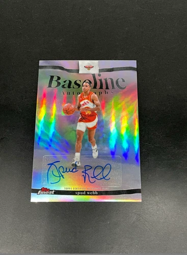 2025-26 Topps Finest Spud Webb Baseline Autographs Auto Refractor