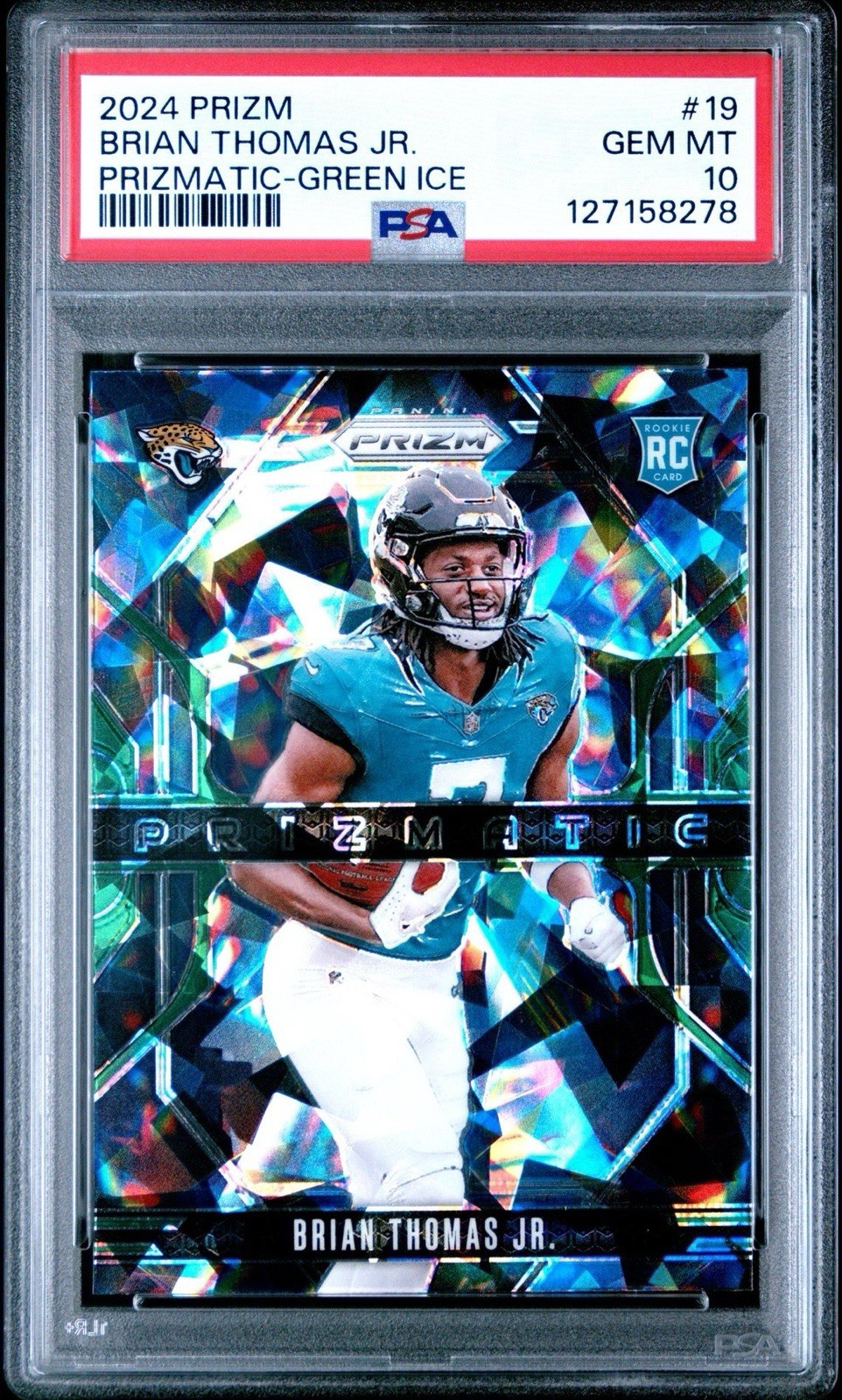 Brian Thomas Panini Prizm Prizmatic #19 Green Ice