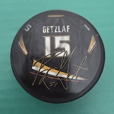 Anaheim Ducks Ryan Getzlaf Jersey Signature Series Hockey Puck