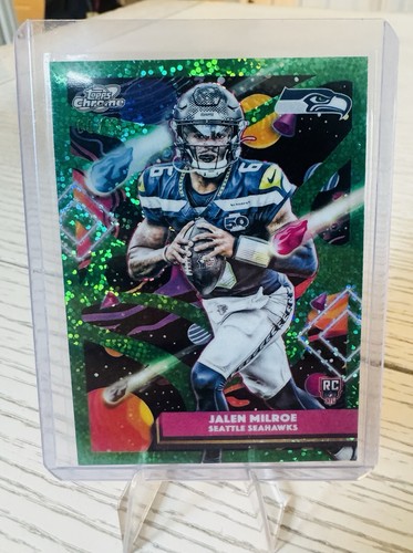 2026 Topps Cosmic Chrome - Jalen Milroe - Green Space Dust /99 RC