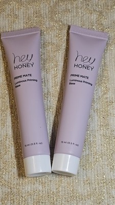 2 TWO Hey Honey Prime Mate Luminous Priming Base Travel 0.5oz New & Sealed