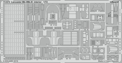 Eduard 73673 1/72 Lancaster Mk. I/III Interior for RMG (Pre-Painted)