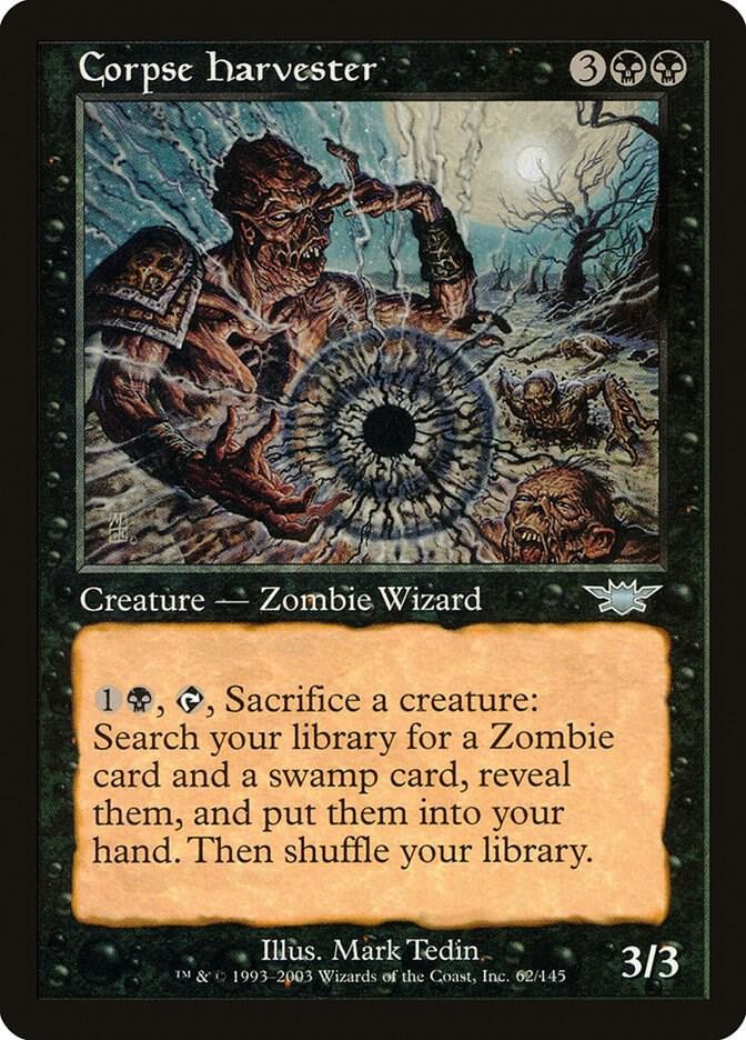 Magic the Gathering Legions Corpse Harvester 62 NM
