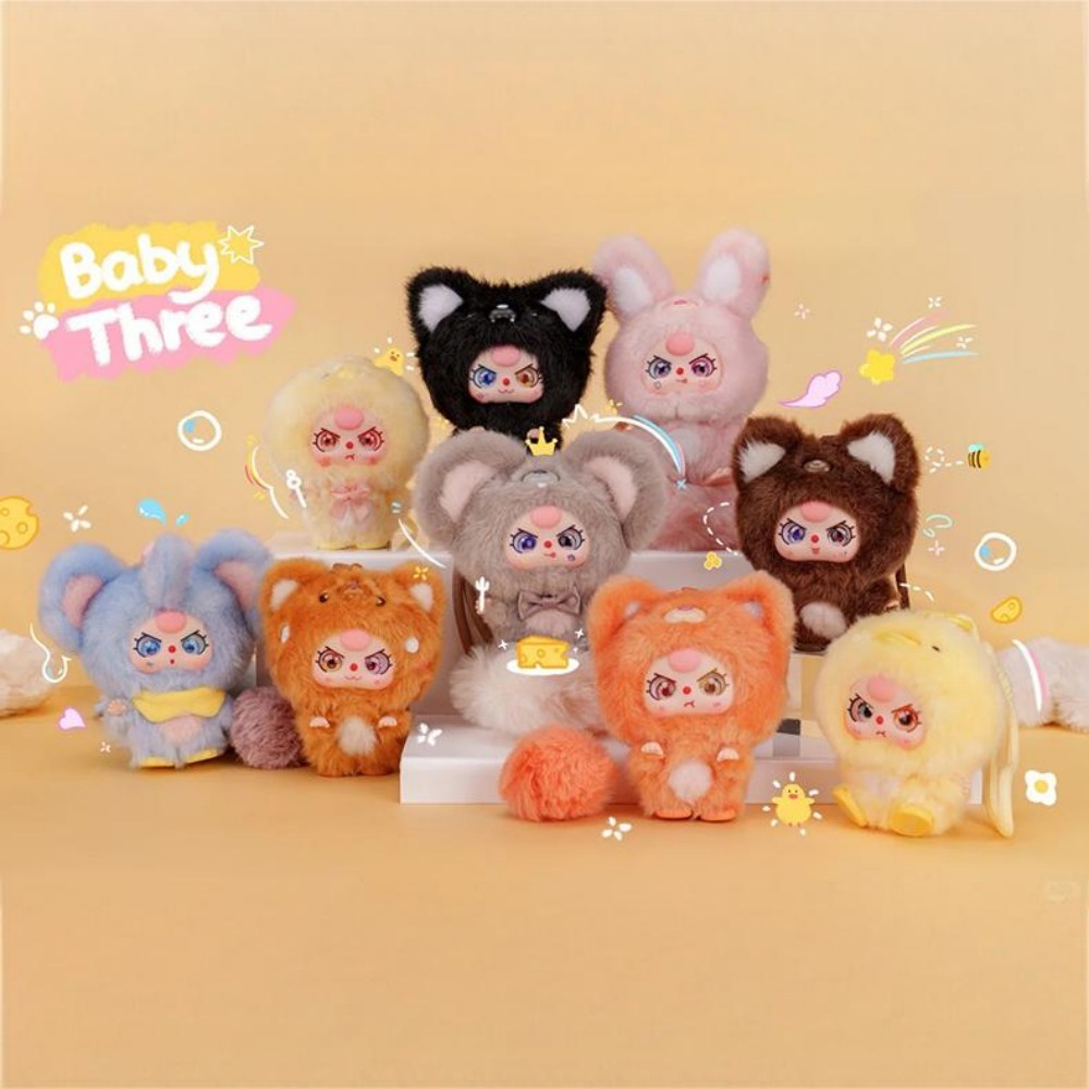 Miniso Baby Three Hug Series Mini Plush Pedant Figure Confirmed