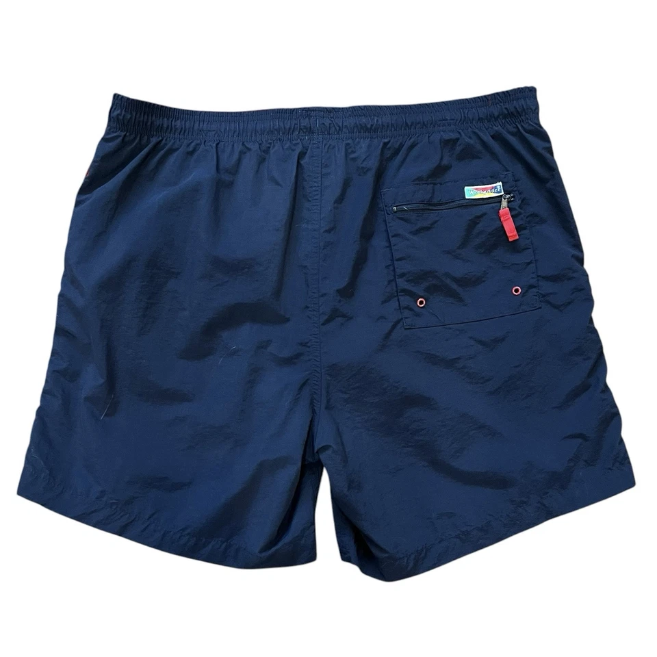 Weekender Sportswear Men’s XL Navy Blue Nylon Beach Summer Swim Trunks Shorts - Image 2 of 4