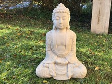 Buddha Statue Stone Concrete Garden Ornament FREE POSTAGE