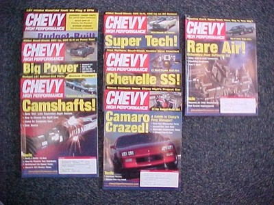 Chevy High Performance magazine, seven different issues from 2004