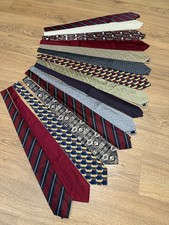 Lotto di 16 cravatte in seta Vintage Nos silk Tie Stock 16 pz Bettini Lands'End