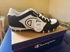 Champion Men's Black White Athletic Sneakers Lace Up Rubber Sole