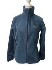 Womens Columbia Sportswear Fleece Jacket Teal Blue Full Zip - Size Small - VGC