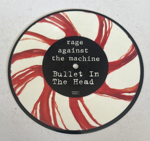 RAGE AGAINST THE MACHINE ~BULLET IN HEAD EPIC 659258 7 HEAVY METAL PICTURE DISC - Picture 4 of 8
