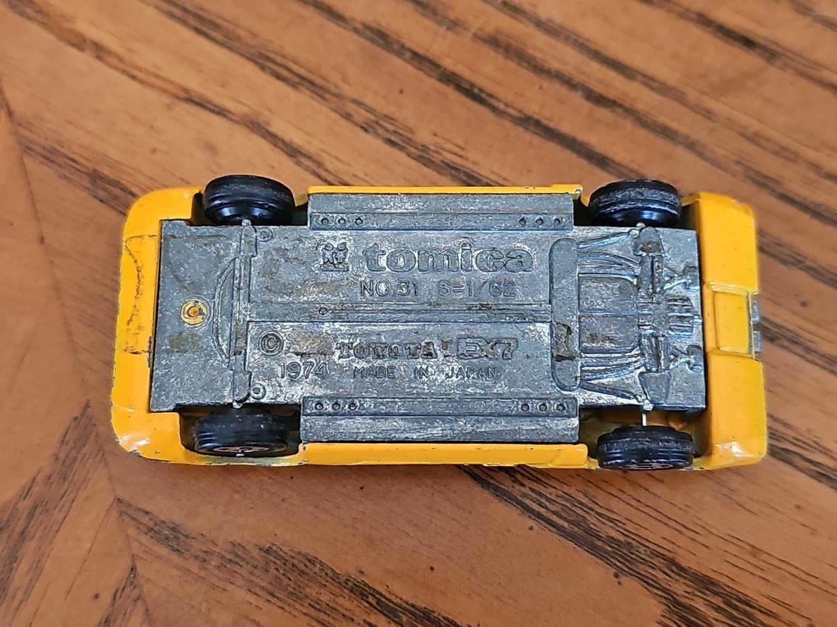Vintage 1974 Tomica Yellow Toyota EX7 Model NO 31 Made In Japan | eBay