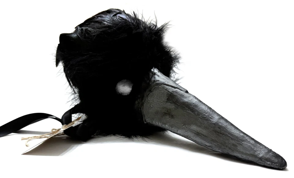 Sexy Corsé Plumas Negro y Púrpura XL, Máscara de Cuervo, Accesorios Disfraz de Halloween Foto 4 de 4