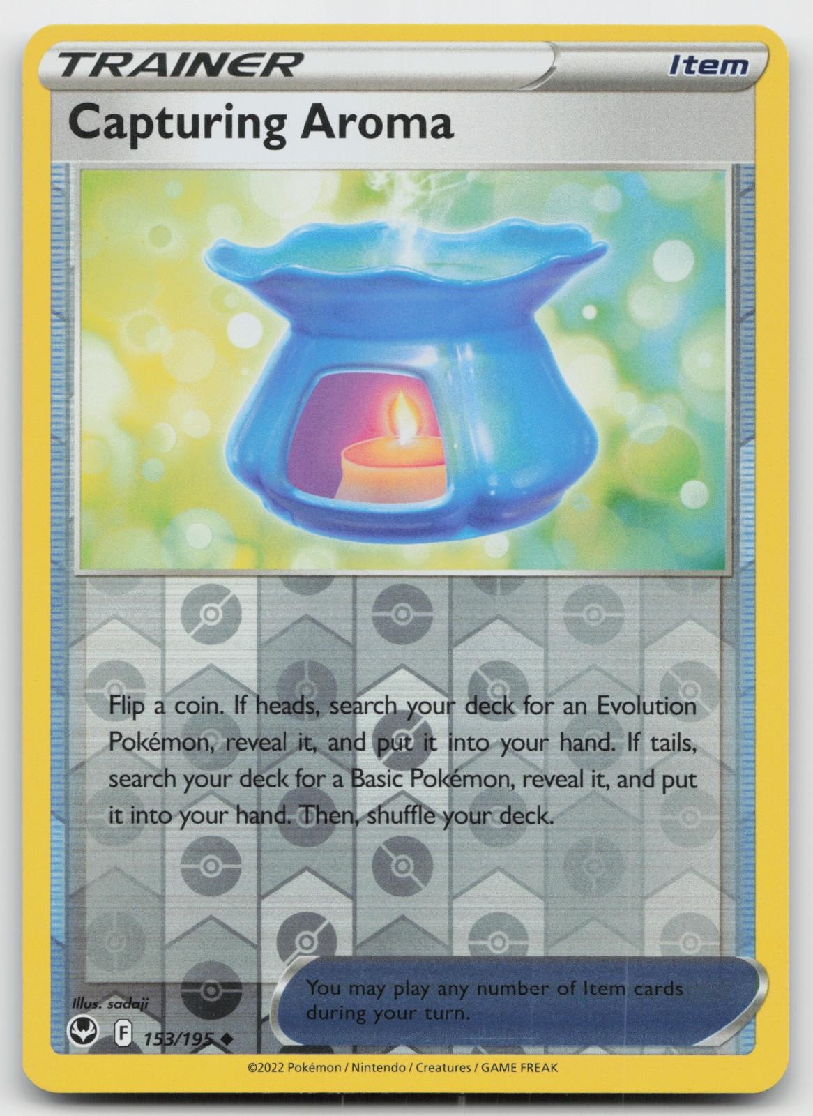 Capturing Aroma 153/195 Uncommon Silver Tempest Pokemon Reverse Holo NM