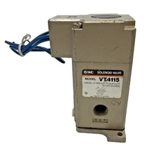 SMC VT4115 4/2-Way 1/4" Solenoid Operated Pneumatic Valve AC100V 50/60 Hz 
