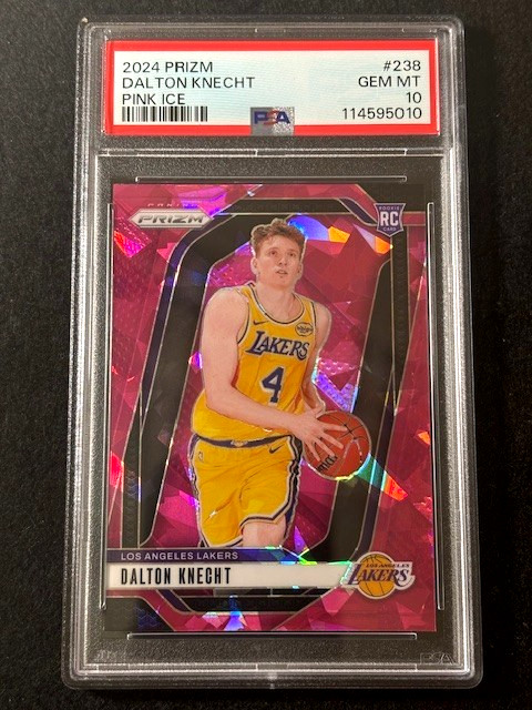 2024 Panini Pink Ice Prizm Dalton Knecht Rookie RC #238 PSA 10 GEM MINT Lakers