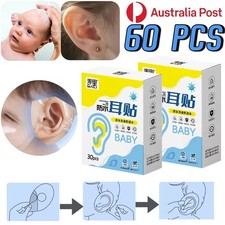 60PCS Baby Waterproof Ear Pad Sticker Newborn Infant Ear Protection Bathing Swim