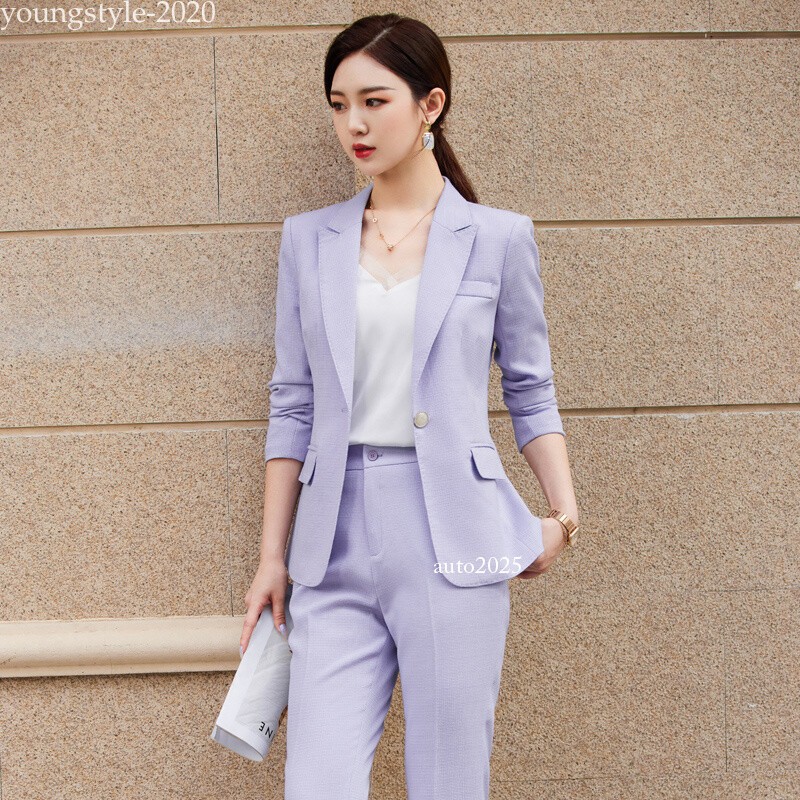 Women Elegant One Button Business Workwear Casual Formal Suit Blazer Coat  Jacket