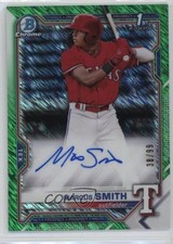 2021 Bowman Chrome Prospects Green Shimmer Refractor 38/99 Marcus Smith Auto 7i6