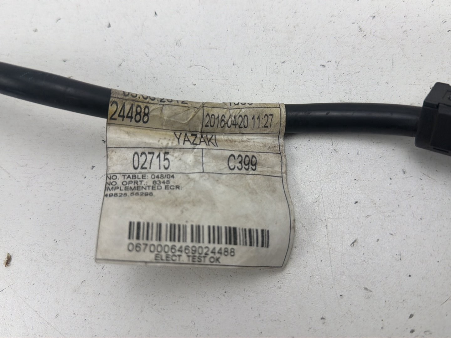 Maserati Ghibli 2014-2017 Battery terminal cable P/N 670006469