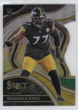 2023 Panini Select Club Level Black & Green Prizm Die-Cut Broderick Jones 0nr3