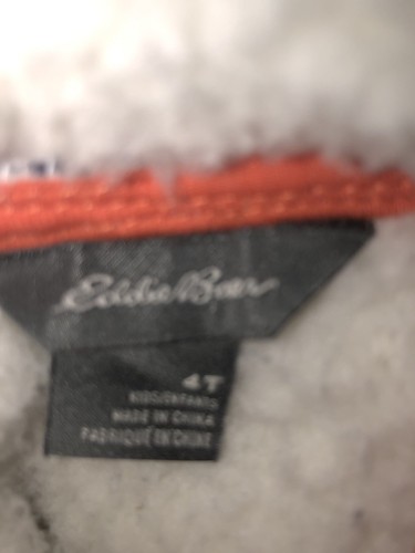 Eddie Bauer Child Sherpa Hooded Jacket Size 4T - Picture 3 of 3