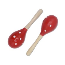 Wooden Maracas Set, Latin Salsa Rumba Shakers, Hand Percussion Rattles for Rh...