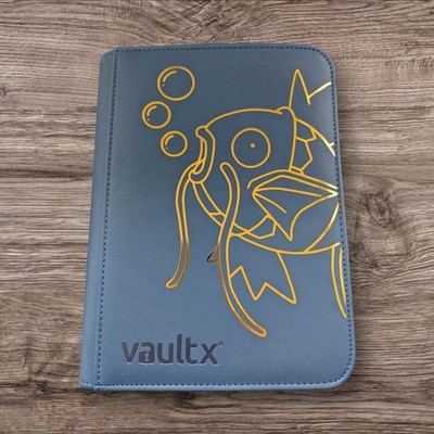 Vault X - 4 Pocket eXo-Tec Zip Binder Folder - Blue Pokemon Magikarp