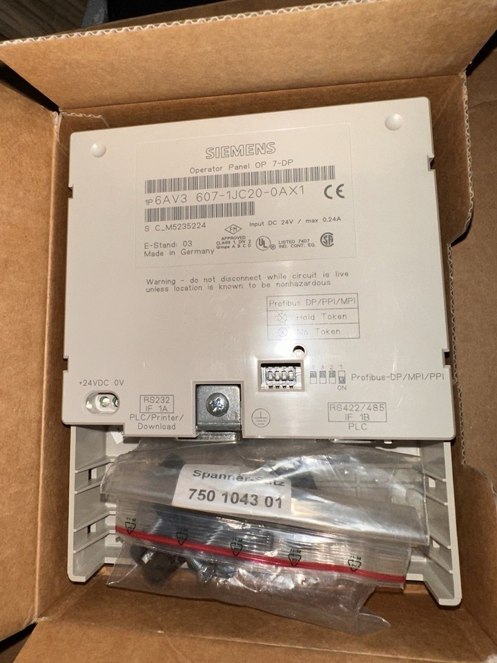 TASTIERA A MEMBRANA PER SIEMENS 6AV3607-1JC20-0AX1 OP7 – PANNELLO INTERRUTTORI