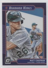 2021 Donruss Optic Diamond Kings Carolina Blue & White Prizm Matt Chapman 0in6