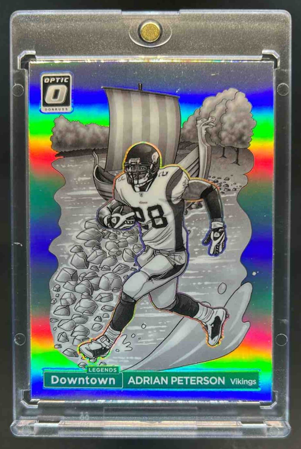 2024 Donruss Optic Adrian Peterson Downtown Legends SSP #8 Vikings