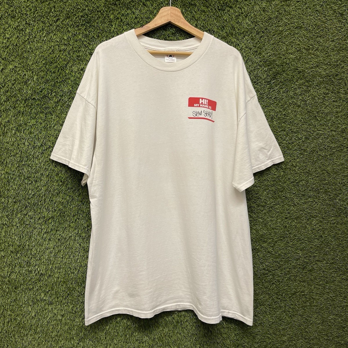 Vintage Eminem Hi My Name Is Slim Shady LP Hip Hop Rap Tee Mens