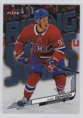 Ivan Demidov Rising Stars Platinum /99 2025-26 Fleer Ultra RS-2 Canadiens RC SSP