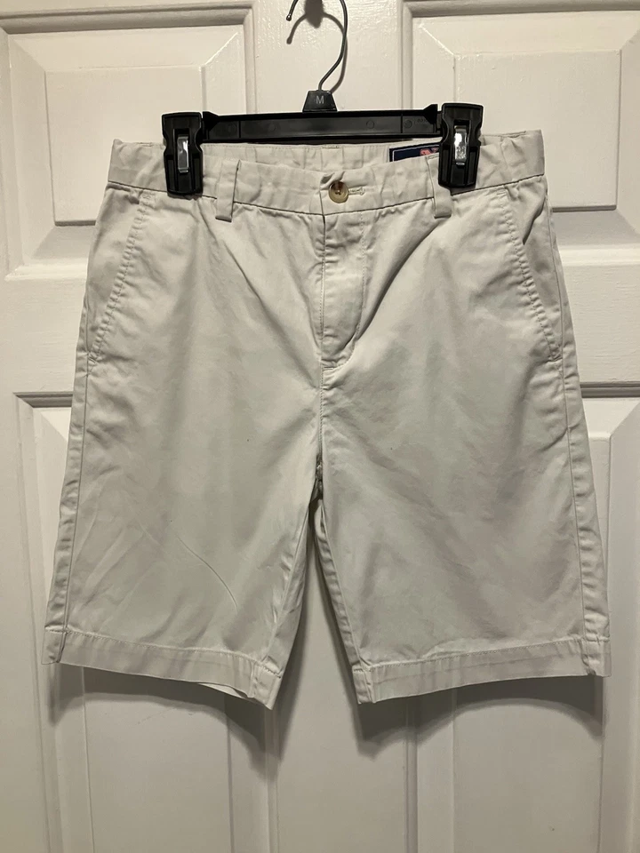 Lote Pantalones Cortos Vineyard Vines Jóvenes Niños 12 Pana Azul Tostado Escuela Iglesia Foto 2 de 4