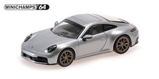 Minichamps 1/64 Porsche 911 (992.2) Carrera 2025 Silver Metallic 640064024