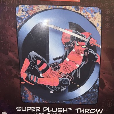 Marvel Deadpool Super Plush Throw 48  X 60 