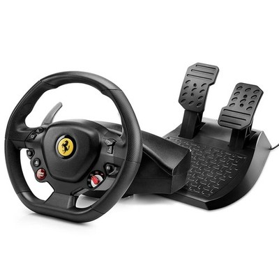 Thrustmaster T80 Ferrari 488 GTB Racing Wheel Pedalset PS4 PS5 PC Gaming Lenkrad