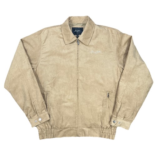 Giacca Bomber Vintage Y2K Sean John Marrone Marrone Finta Scamosciata Nubuck Uomo Large - Foto 1 di 8