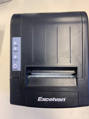 Excelvan - Thermodrucker für Quittungen inkl. Zubehör und Rollen, Schwarz