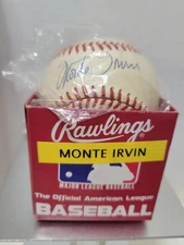 Monte Irvin Autographed Official National League Baseball TRI-STAR