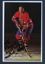Tough Ted Harris 1969-70 Team Issued Montreal Canadiens Signed Postcard